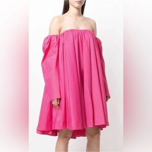Calvin Klein 205W39NYC- Strapless Dress with Detached Sleeves